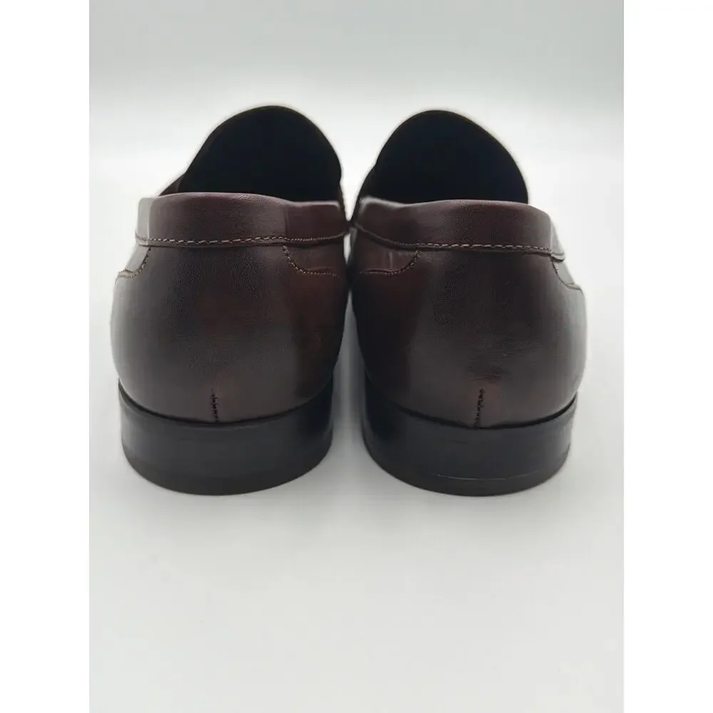 Blake McKay Davis Men’s Brown Leather Penny Loafers Size 10.5 NWOT